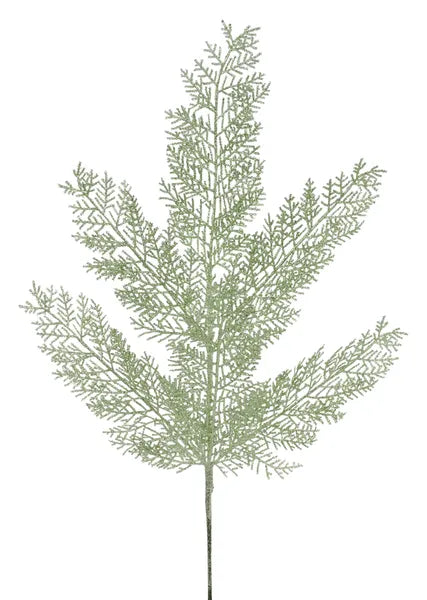 29"L Glitter Fern Spray-Sage Green-XS250242