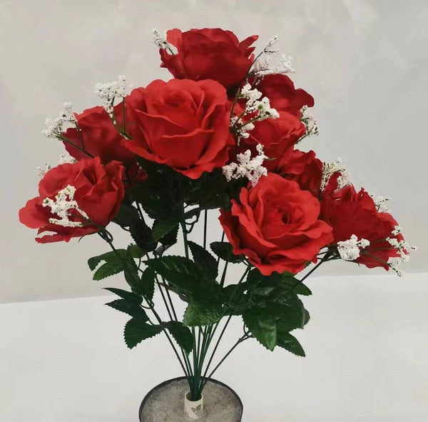 ROSE BUSH X 12 RED - 11675