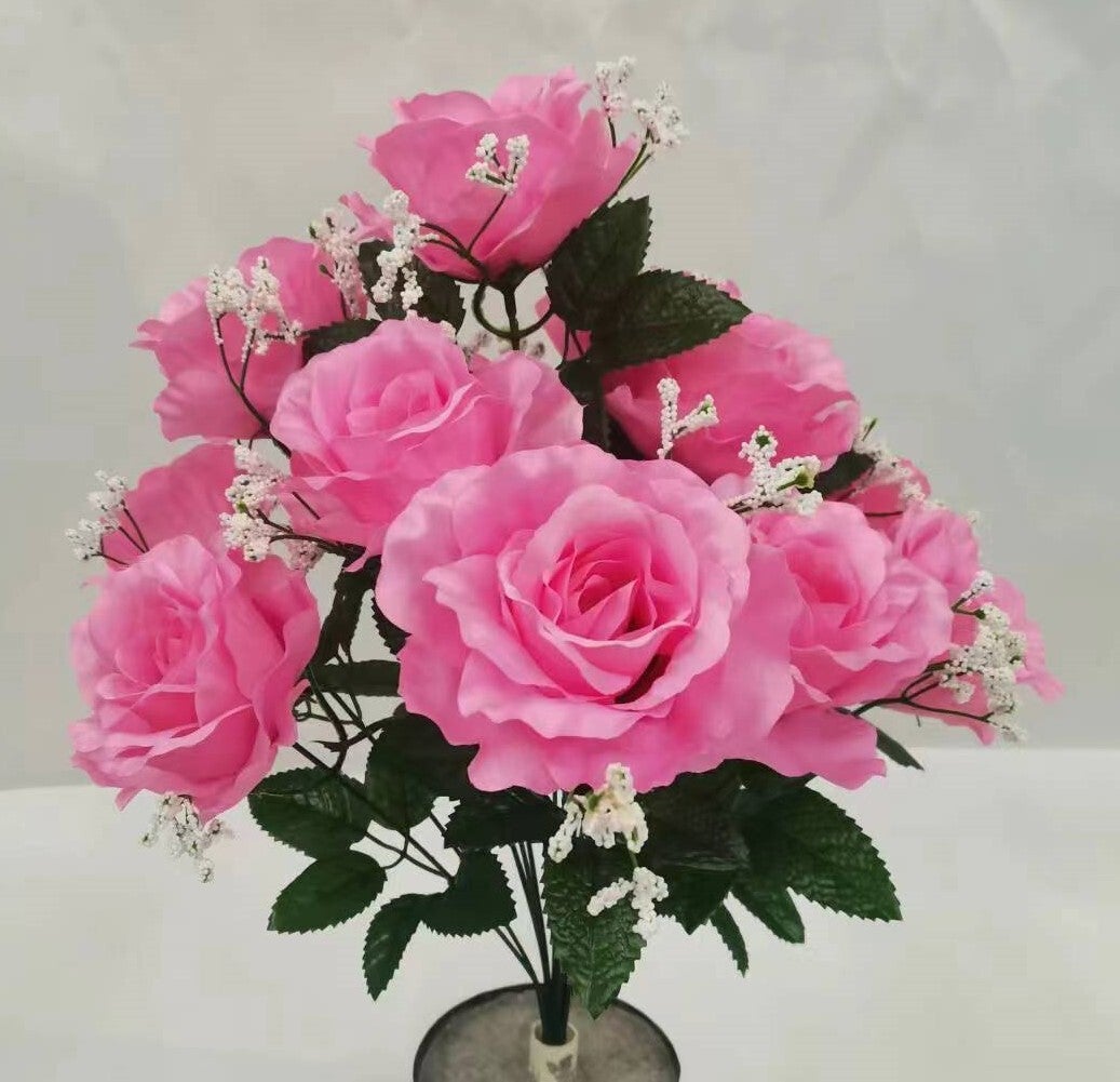 ROSE BUSH X 12 PINK - 11677