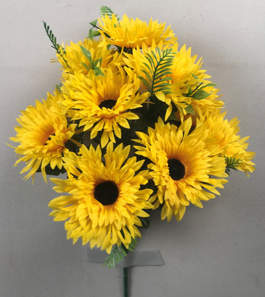 SPIDER MUM X 12 YELLOW - 12841