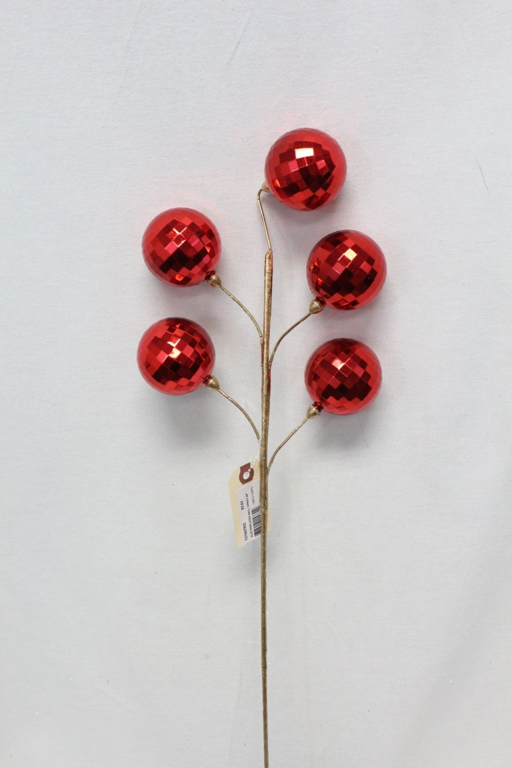 RED ELECTROPLATED BALL SPRAY 24'' - 131907RD