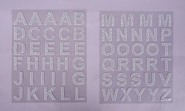 1.75"H PEARL DOT LETTER SHEET- WHITE- MD169327