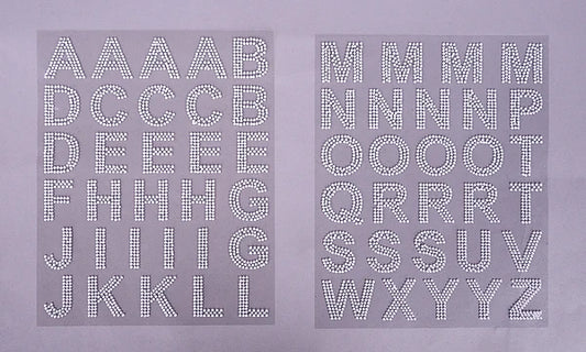 1.75"H PEARL DOT LETTER SHEET- WHITE- MD169327