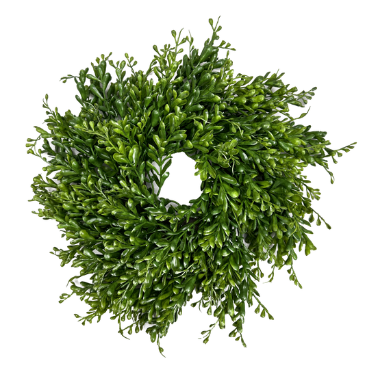 Plastic Greenery Mix Cabinet Wreath DIA14 - 13631WR14