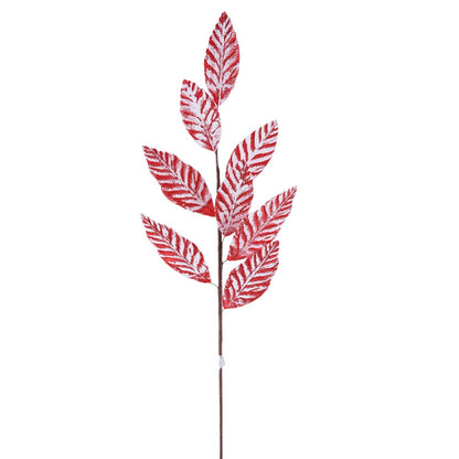 LEAF SPRAY - RED/WHITE - 187111