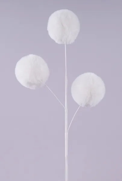 29"L Pompom Spray x 3-White-MN047727