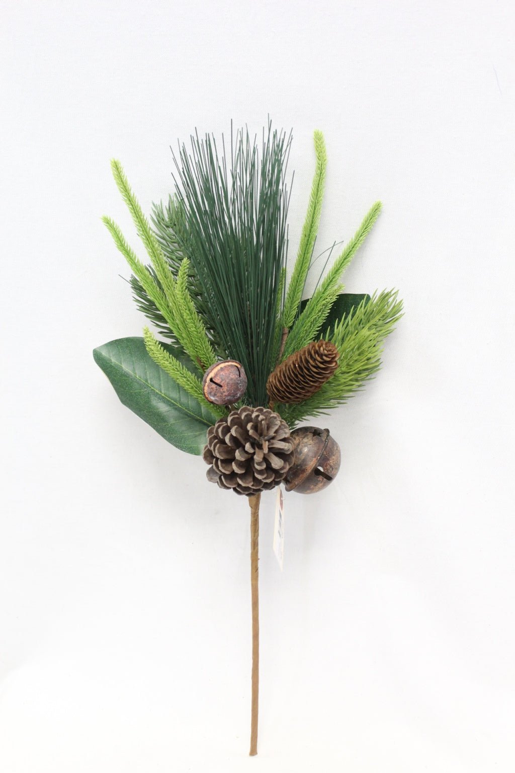 BELL, PINECONE, MAGNOLIA LEAVES AND PINE SPRAY 22'' - 203719GN