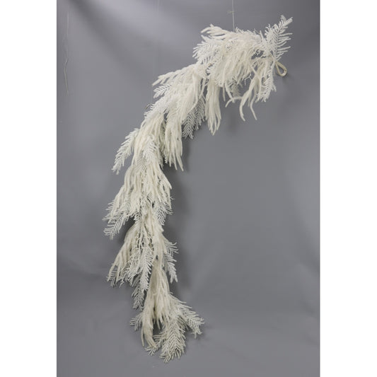 6 FOOT WHITE BLEACHED PINE GARLAND - 215995