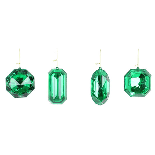 4 to 5 INCH LUXURY JEWEL ORNAMENT - GREEN - 218512