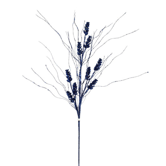 36.5" MIDNIGHT BLUE GLT GRASS BRY SPRAY - 218708