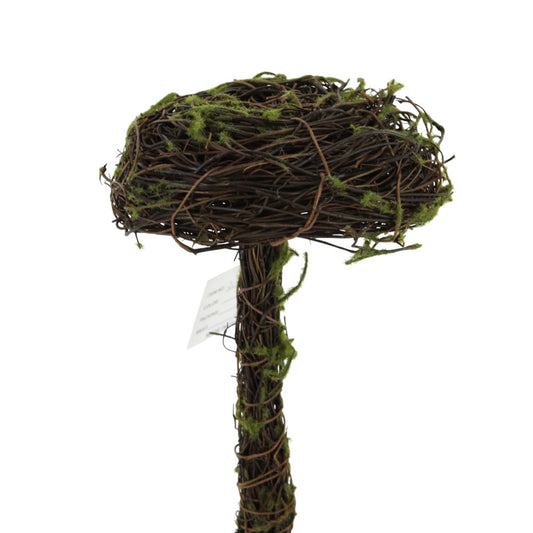 TWIG MUSHROOM 9"" - BROWN - 220276