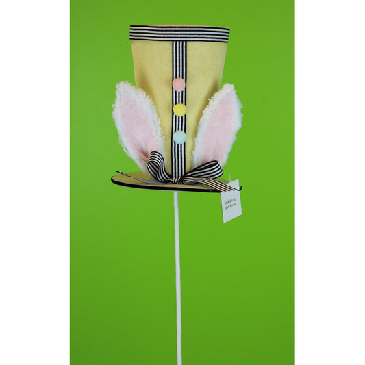 EASTER RABBIT HAT PICK 20" - YELLOW - 220702