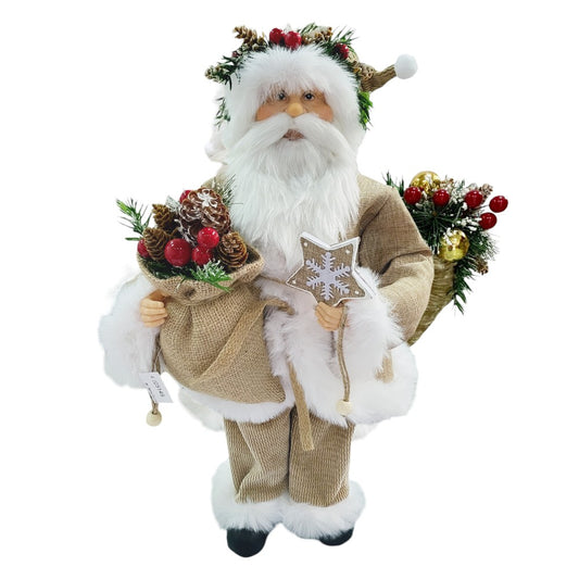 20" NATURAL WHITE SANTA - 225149