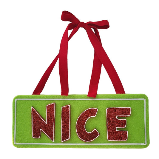 6" GREEN RED NICE ORN - 225310