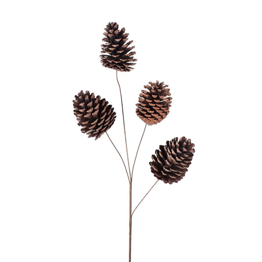 19" NATURAL PINECNE LARGE SPRAY X 4 - 226571