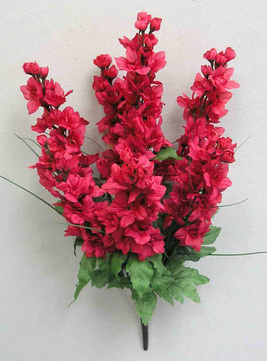 25" DELPHINIUM BUSH X 7-GPB011-RED