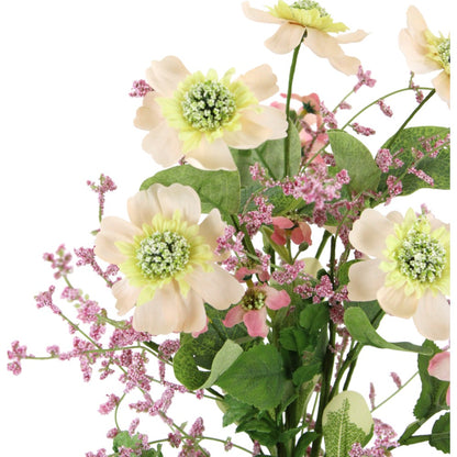 MIX FLOWER SPRAY 21" - CREAM PINK - 250332