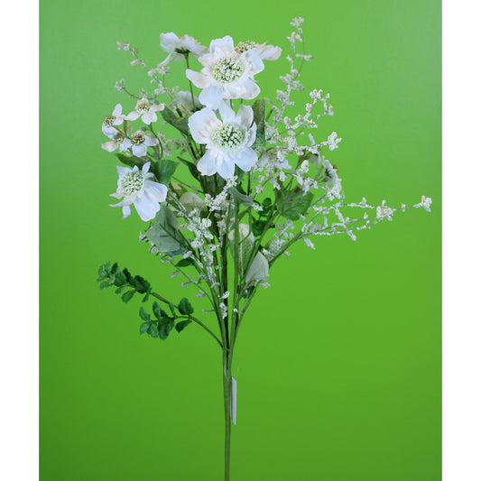 MIX FLOWER SPRAY 21" - WHITE - 250333