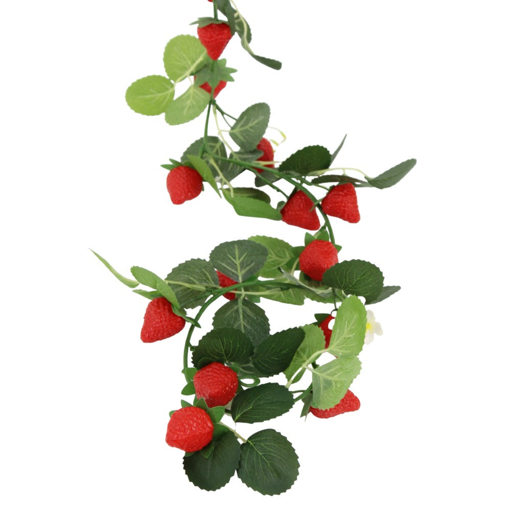 STRAWBERRY GARLAND 72" - RED GREEN - 250671