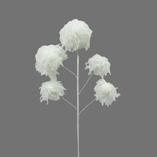 22" WHITE SNOW BALL SPRAY - 253056