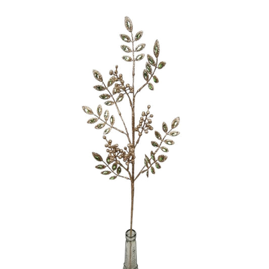 29" GREEN CHAMP JEWEL LEAF BERRY SPRAY - 253870
