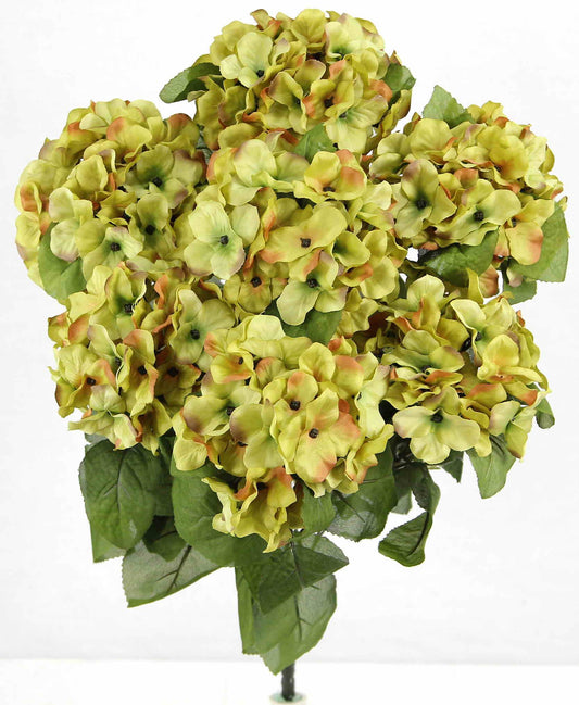 SATIN HYDRANGEA BUSH X 7-GPB730-SAND