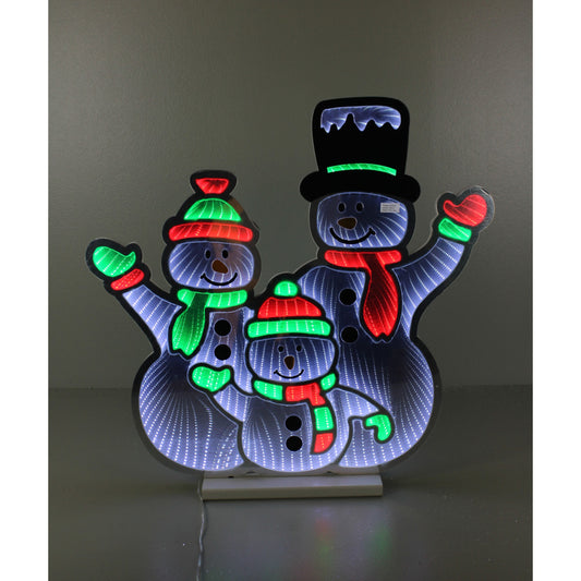 26" RED WHITE GREEN INFINITY SNOWMEN X3 - 268002