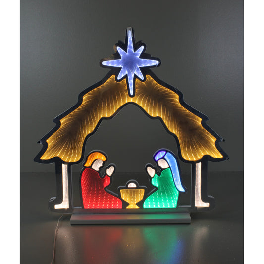 24.75" MULTI INFINITY NATIVITY WITH BASE - 268053