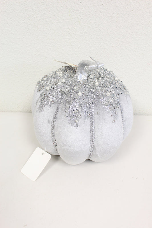 GREY SILVER LUXURY PUMPKIN 8'' - 269784GY