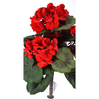 GERANIUM BUSH X3 15" - RED - 288522