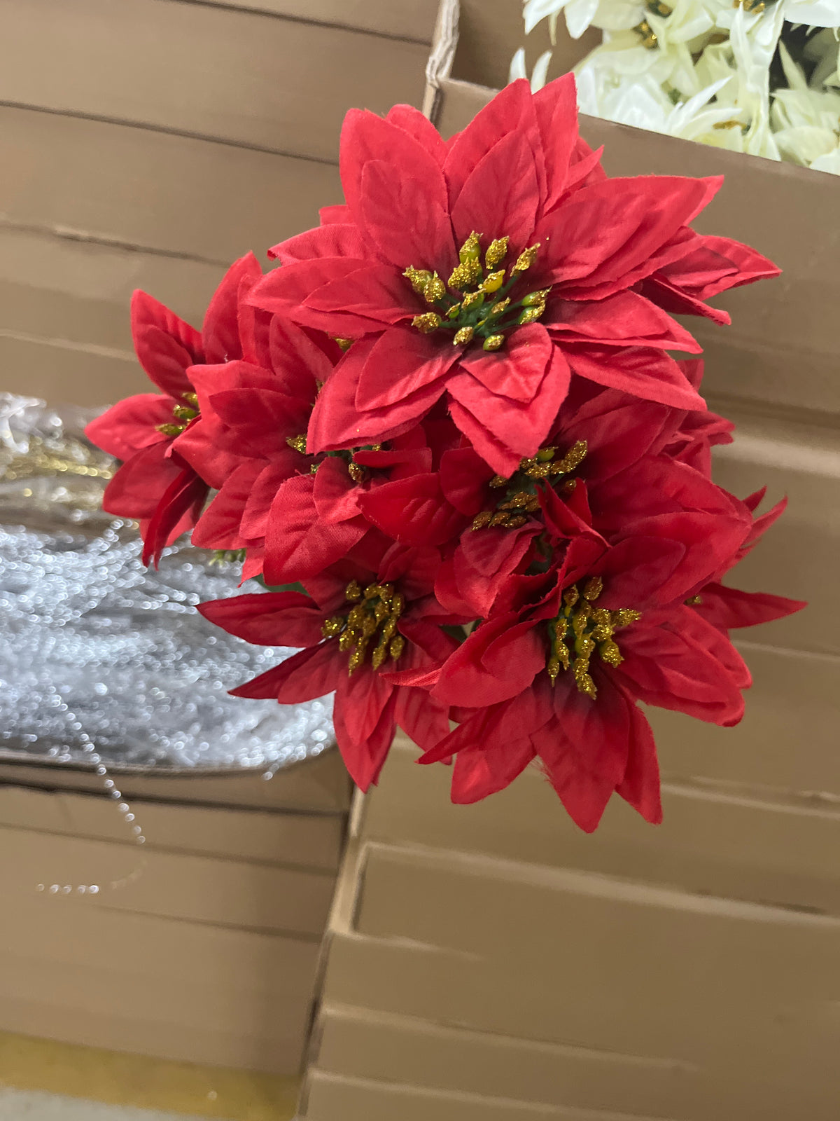 MED POIN BUSH X 12-RED-54671