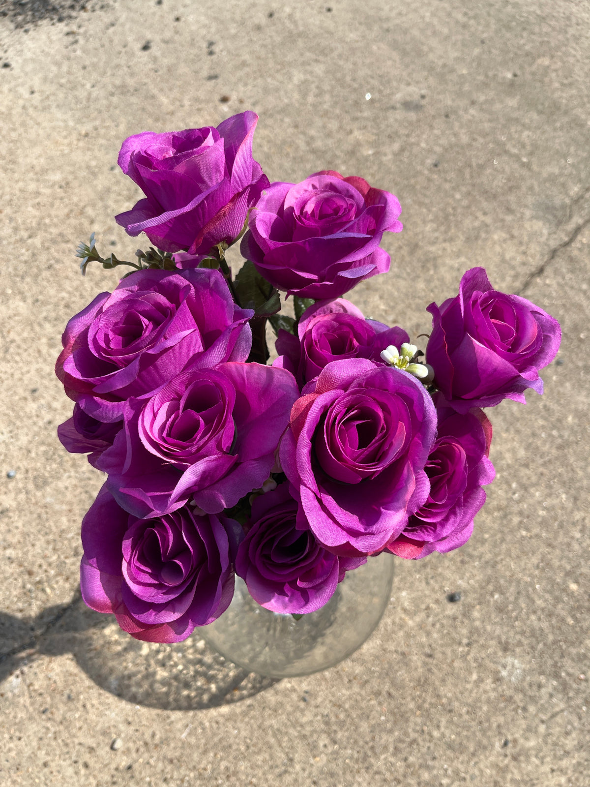 18.5" ROSE BUSH X 12-172097-PURPLE