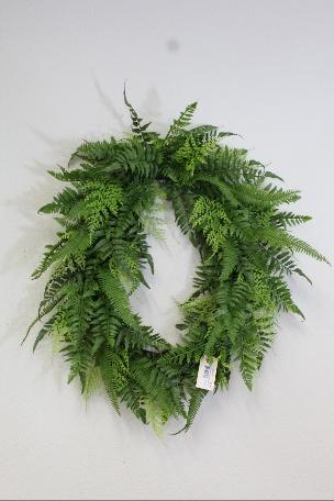 15" MIX FERN OVAL WREATH X 22-GN-225065GN