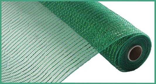 10" x 10yd Wide Foil Mesh-Emerald W/Emerald Foil-RE136606