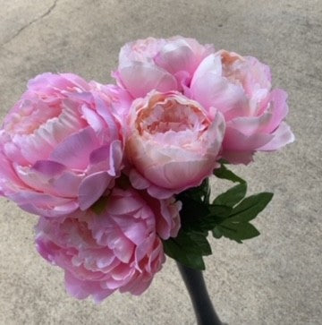 21" PEONY BUSH X 7-PINK-30590PK