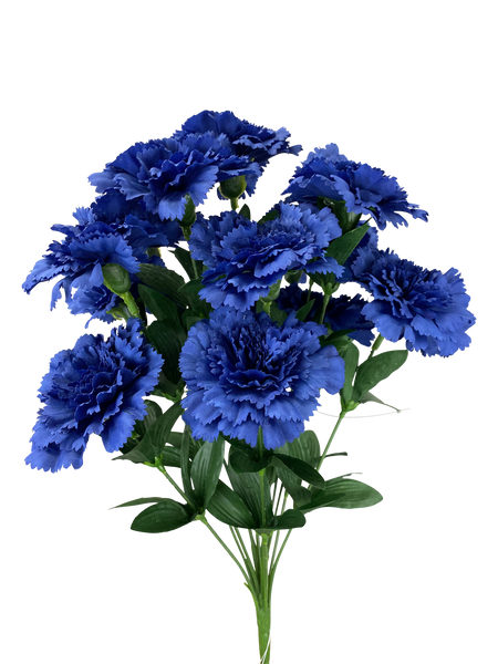 Navy Blue Color Fast Carnation Bush x 12 - 314113NVBL