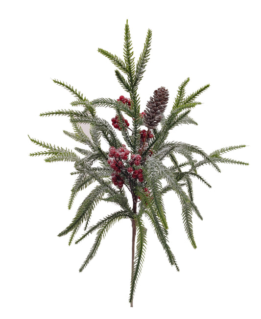 22 IN PINE BERRY CONE BUSH W- 32125