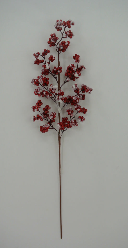 28 IN RED BERRIES SPRAY W- 32189