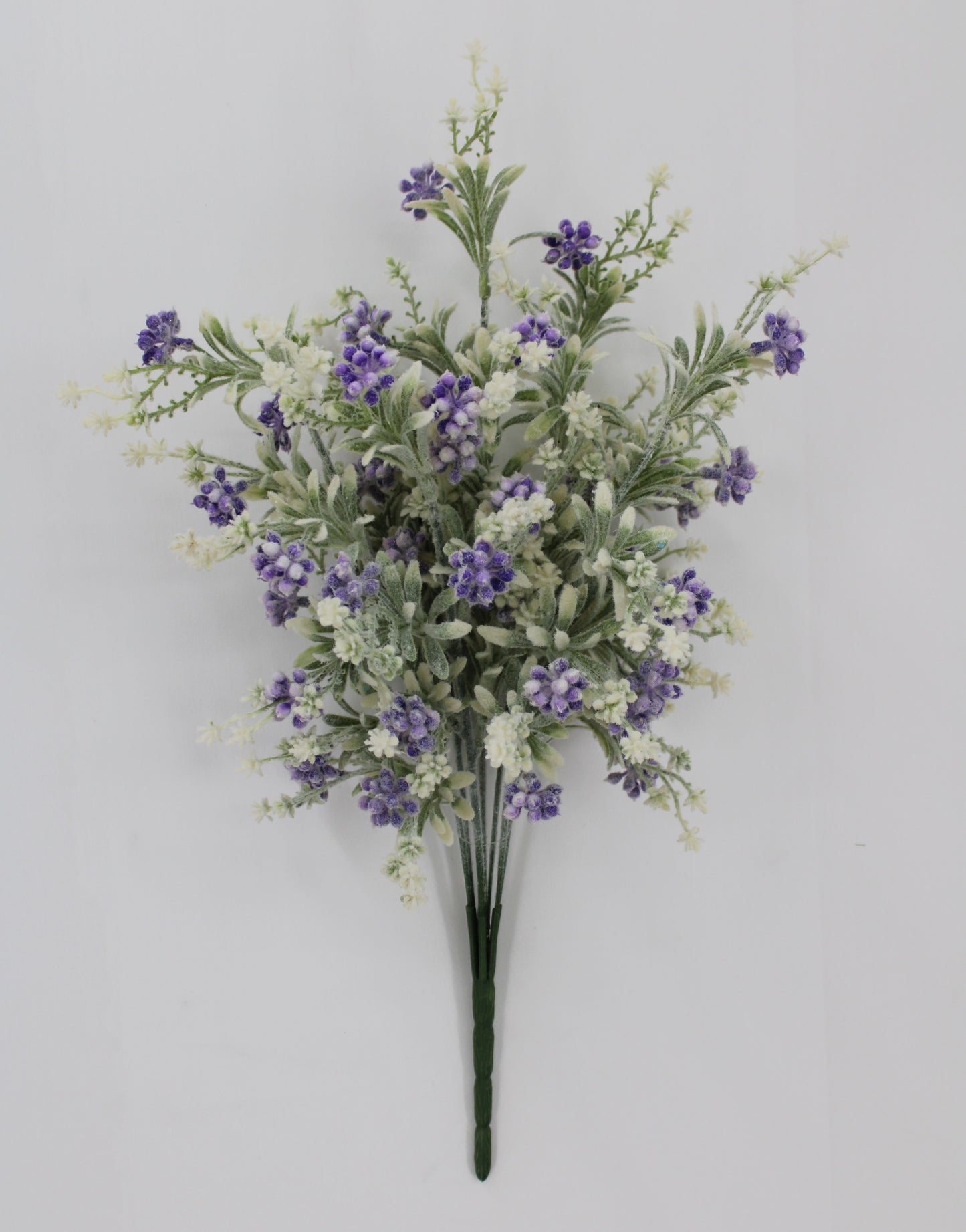 *21 IN FLOCKED MINI BERRY & LEAF BUSH -32238-PU