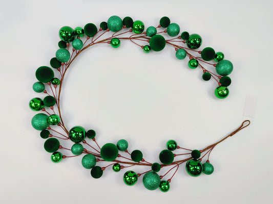 65 IN BALL ORNAMENT GARLAND-32256-GN