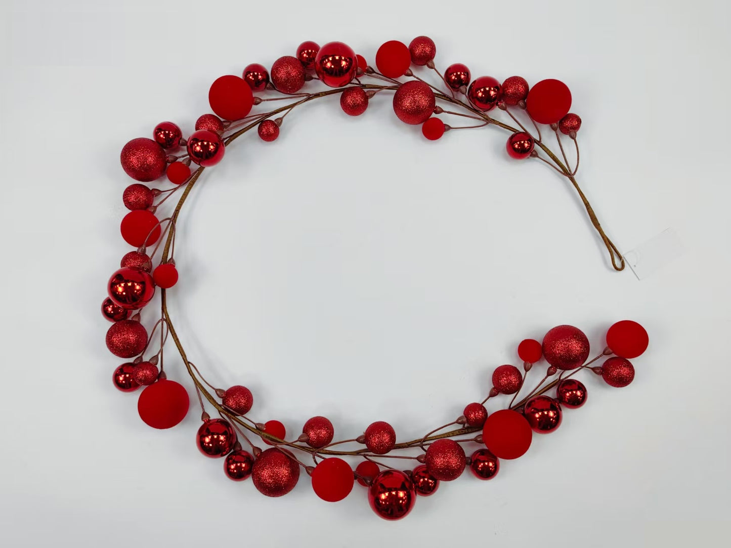 65 IN BALL ORNAMENT GARLAND-32256-RD