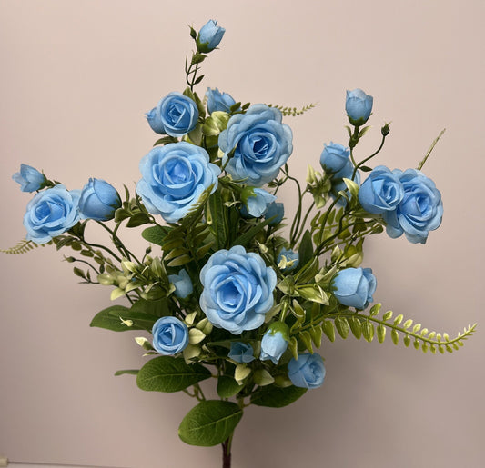 ROSE BUSH X 7  LIGHT BLUE - 37246