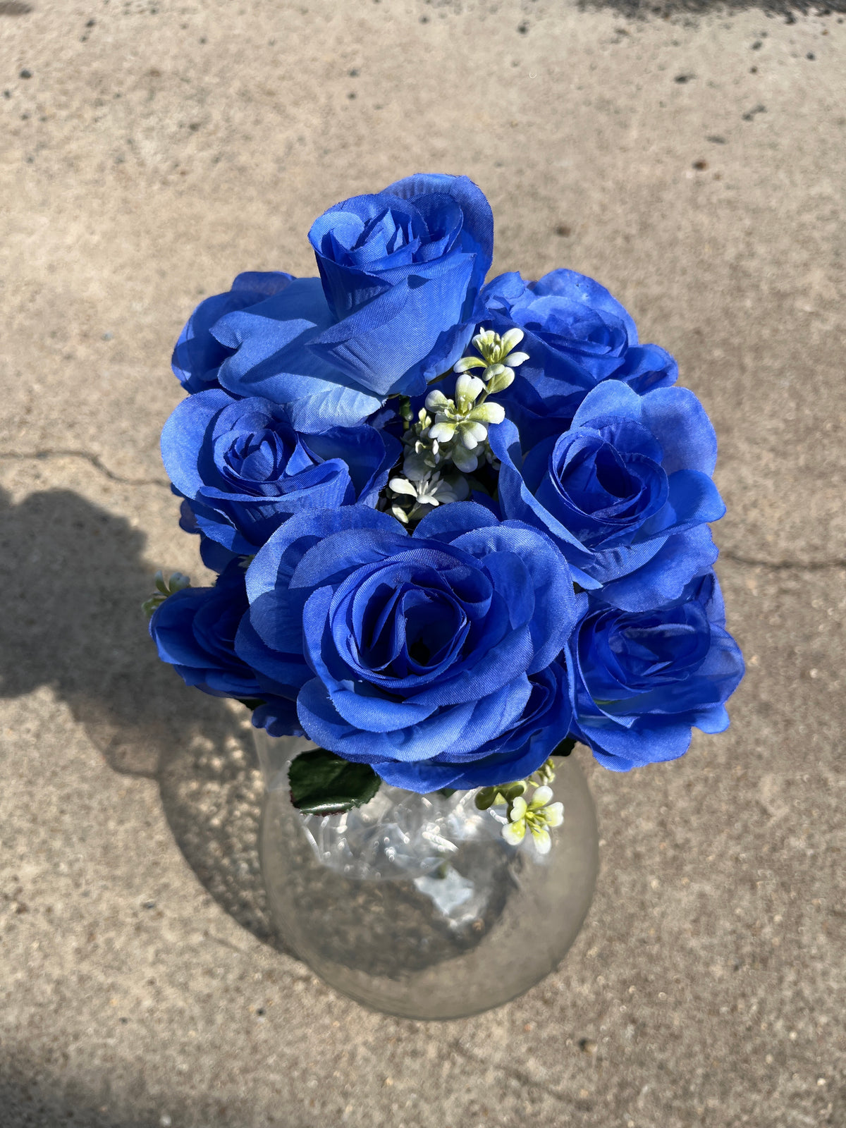 18.5" ROSE BUSH X 12-172097-DK BLUE
