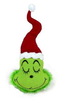 Plush Green Monster Head H21xW9.5- 85543RWG