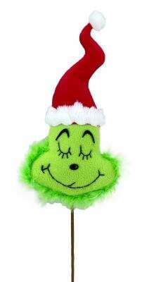 Plush Green Monster Head Pick H19xW4.5- 85544RWG