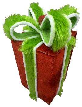 Decor Velvet Gift Box Lg H9xW4.5xD4.5- 86713RD