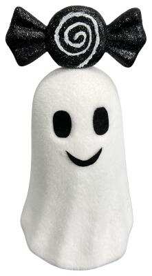 Decor Ghost w Bow H14xDIA6.5- 57479WT