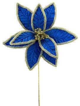 Poinsettia GD Trim Stem H22xDIA12- 86793BL