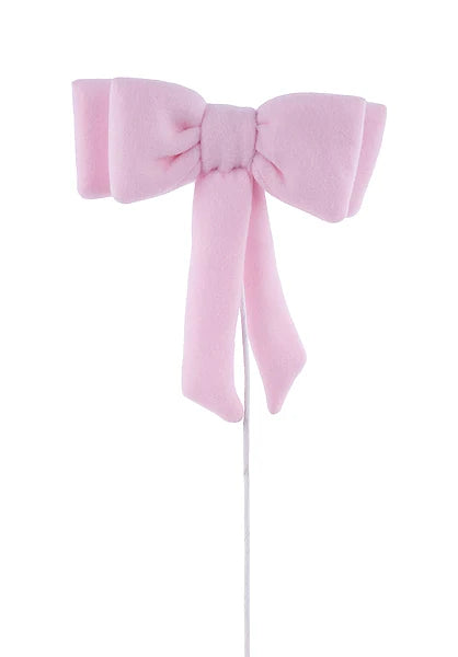 13"L FELT BOW PICK- PINK- XS138622
