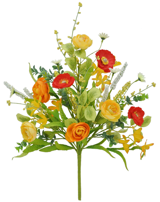 18 IN MIXED RANUNCULUS POPPY - 40020